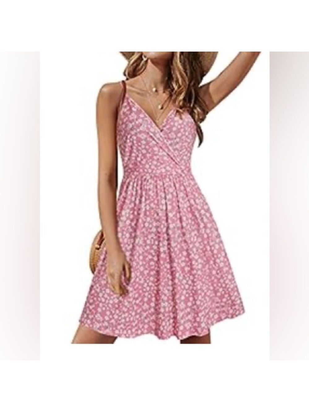 Styleworld Pink White Summer Dress XL